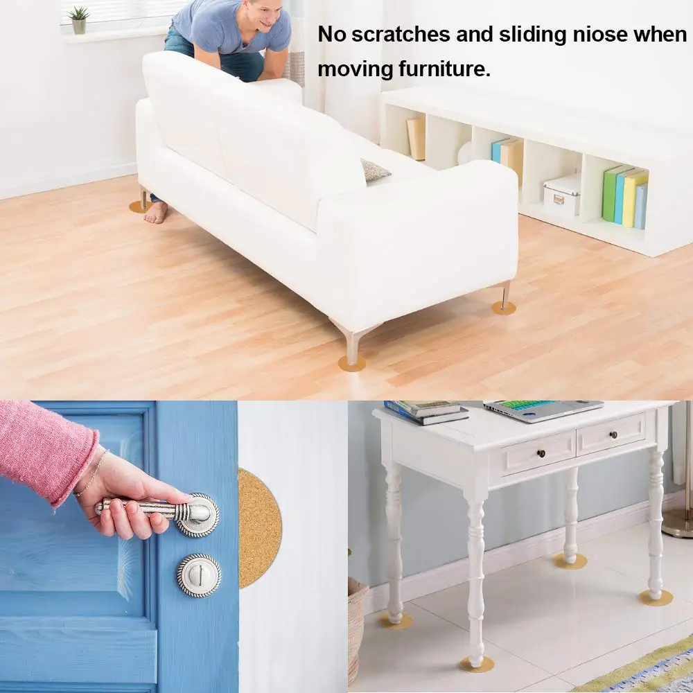 Manufacturer 4in 2mm  Self Adhesive Circle Cork Sheets Cork Mat Tiles Cork Round Coaster with Strong Adhesive Backed