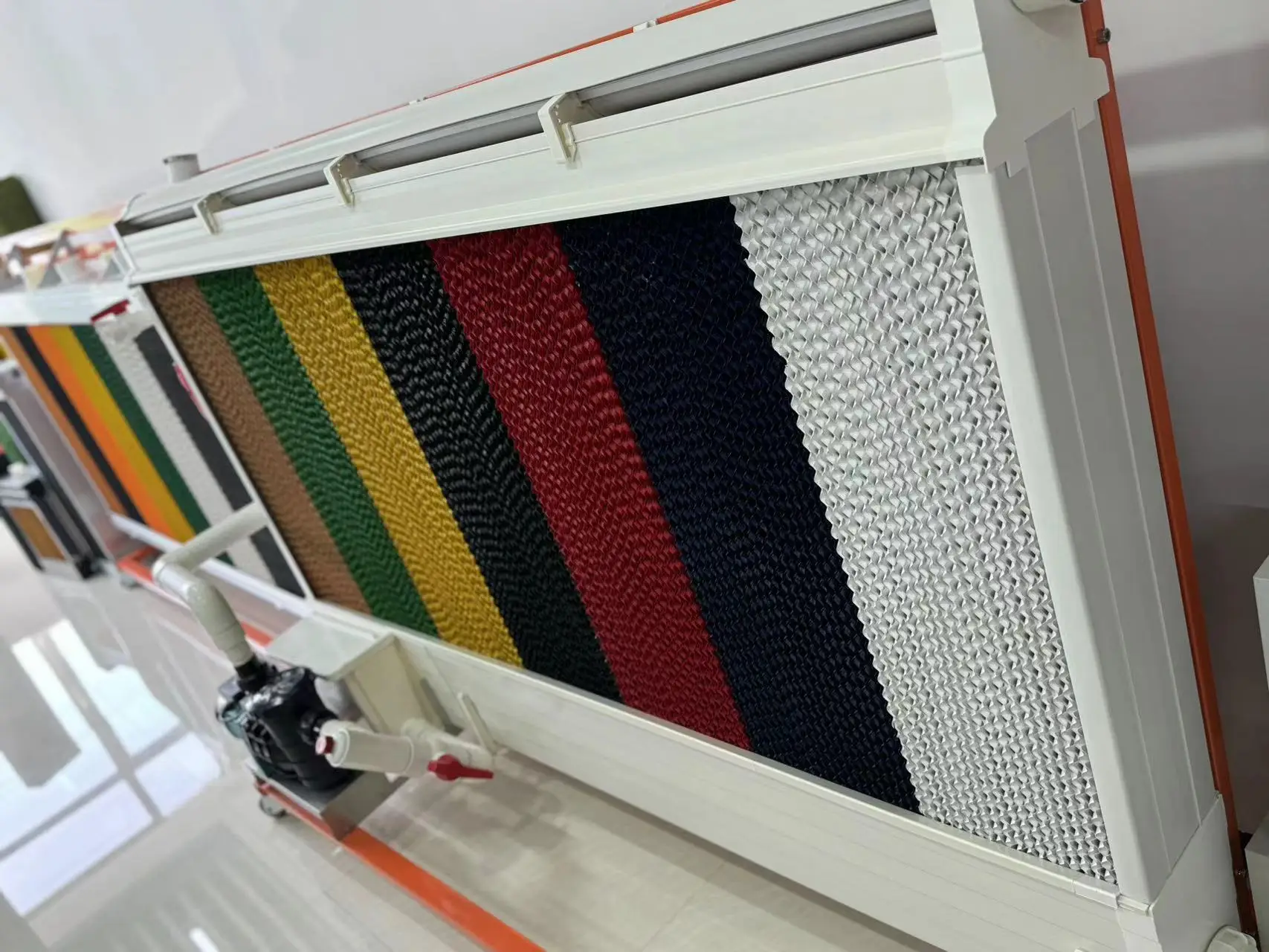 Poultry Farm Pad Cooling Wall Greenhouse Cooling Pad With PVC Plastic aluminium alloy Outer Frame