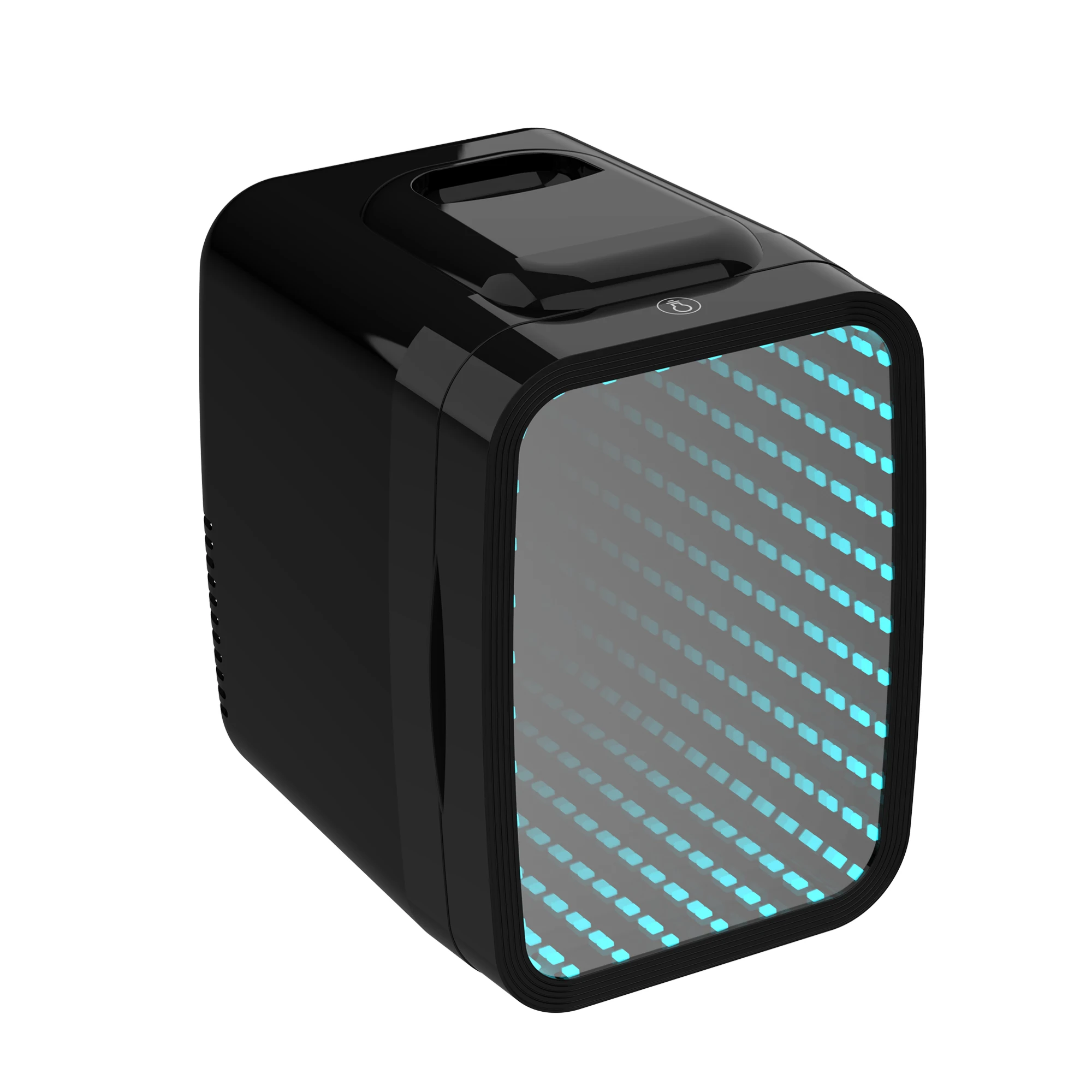 4 Litre mini portable refrigerator abyssal mirror effect glass surface small fridge mini