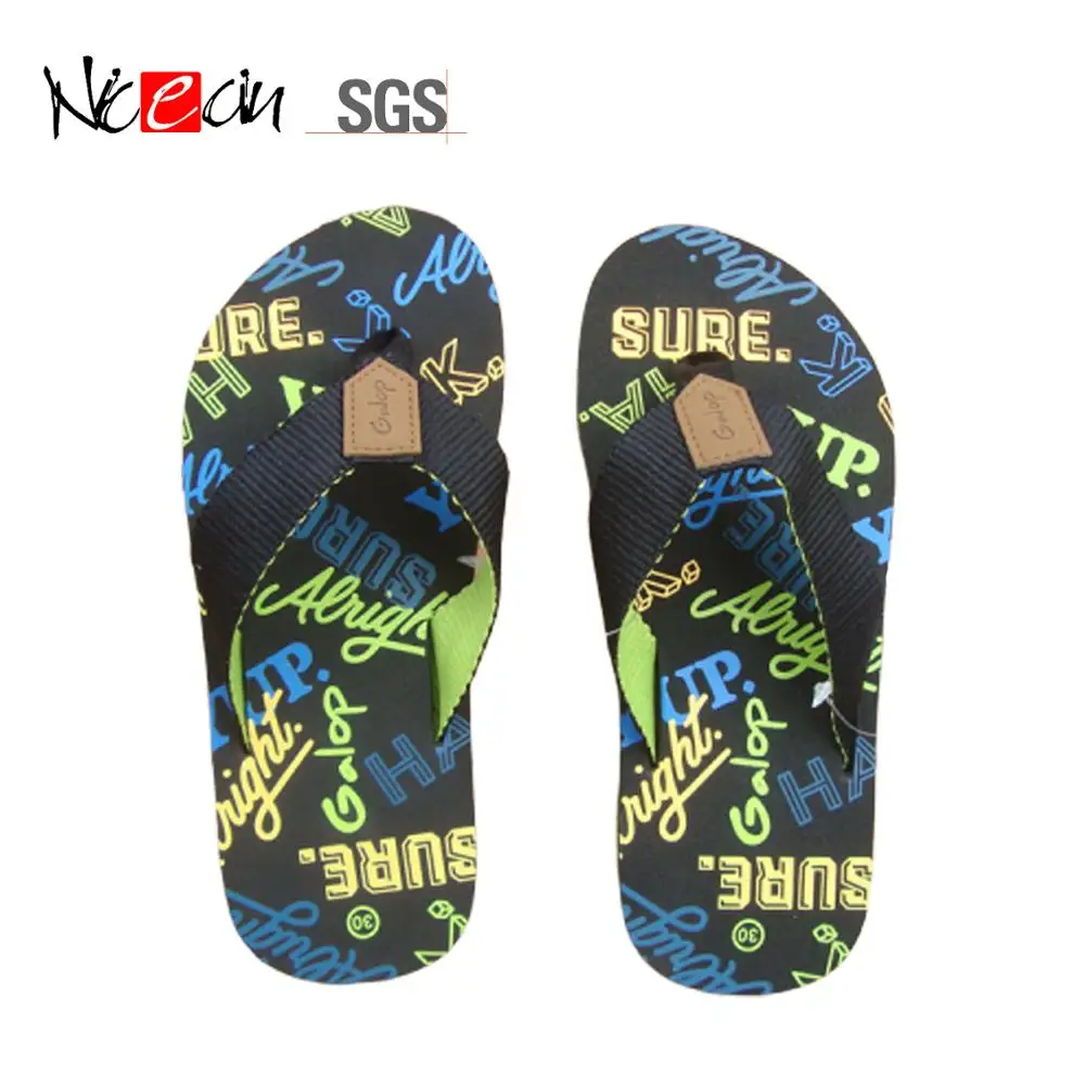 Оптовая продажа, шлепанцы на заказ для мальчиков, пляжные шлепанцы с принтом для улицы