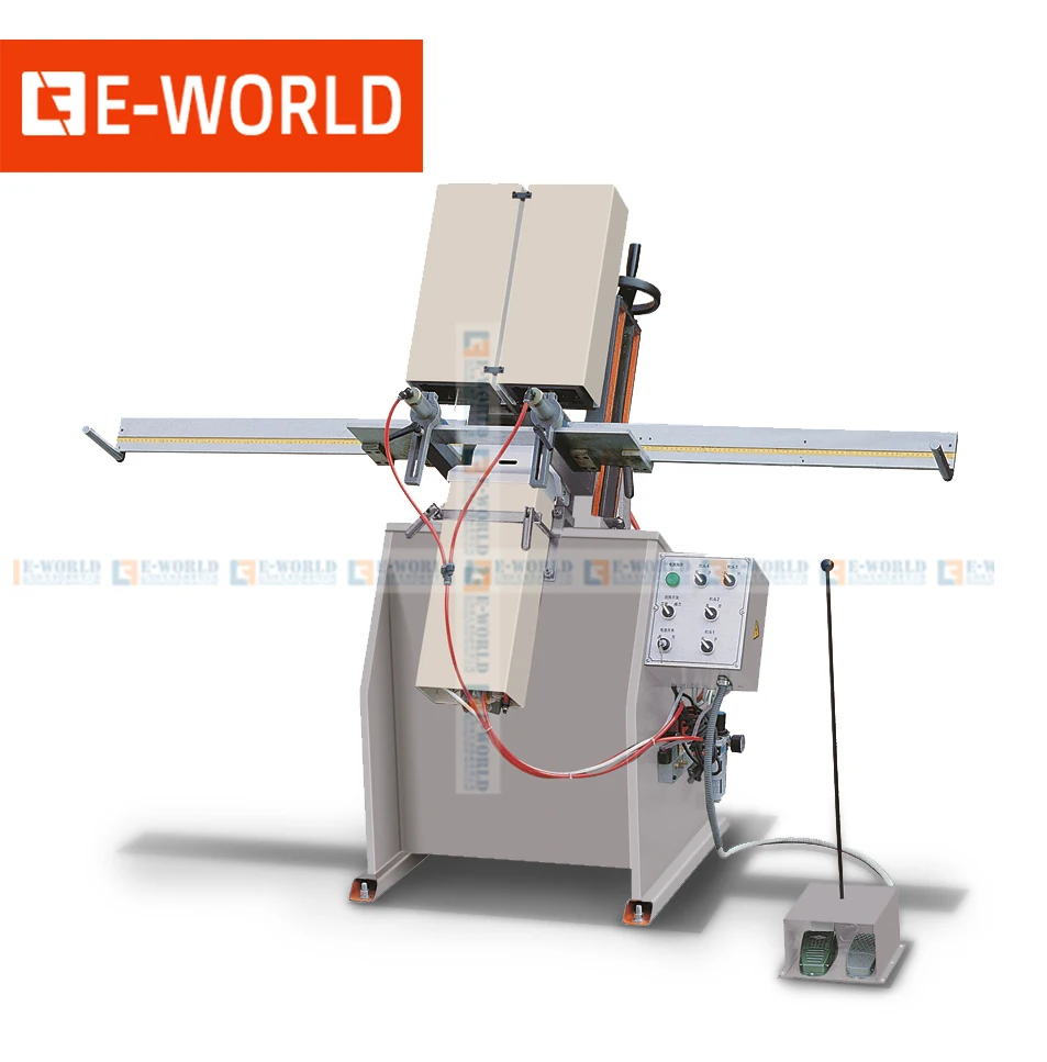 PVC UPVC window double axis water slot routing machine/upvc window making machine