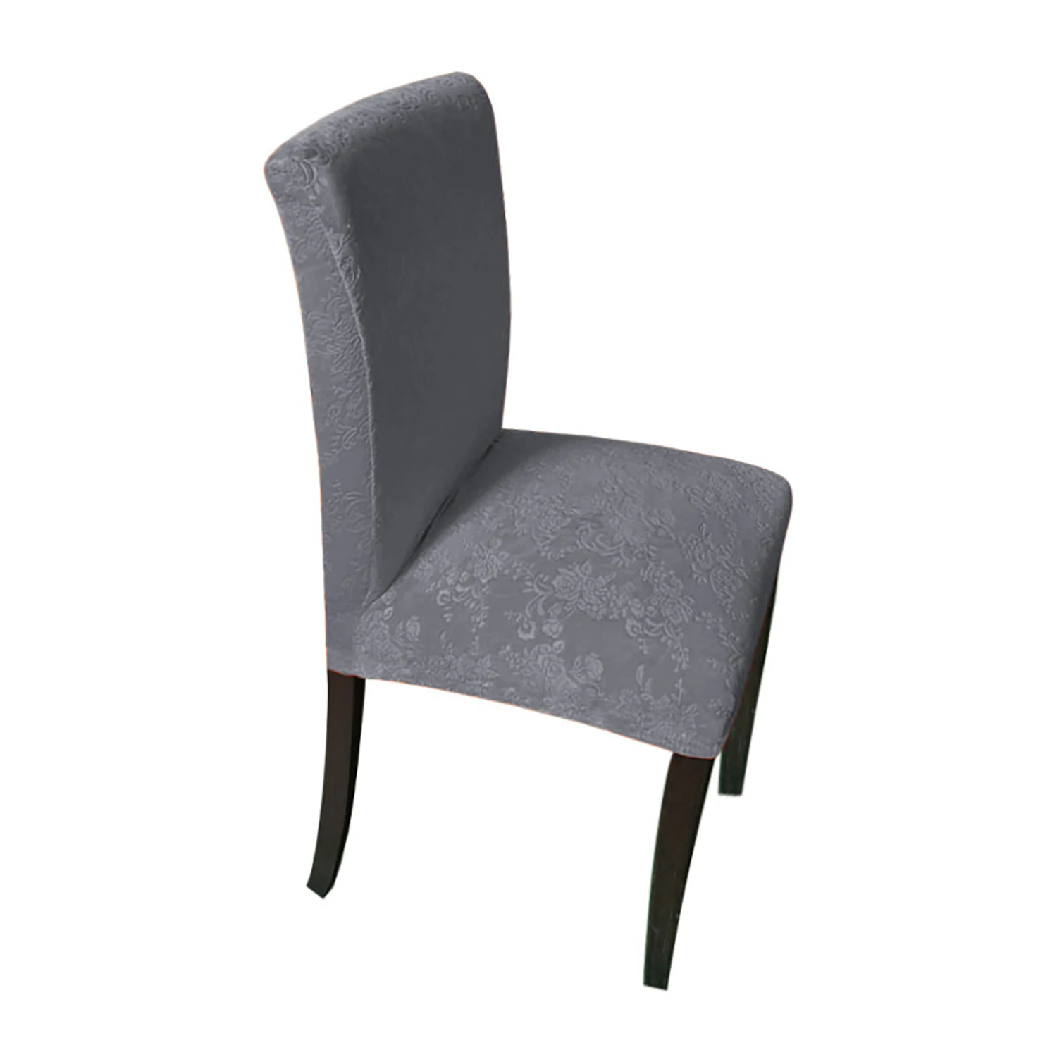 Removable Washable Furniture Protector Slipcovers Fitted Stretch Velvet Dining Chair Seat Covers