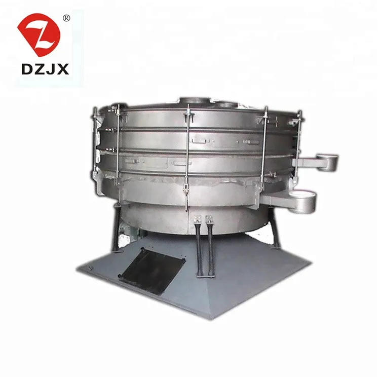 DZ 1200mm 3 layers circular calcium zinc carbonate sus304 glass vibrating screen