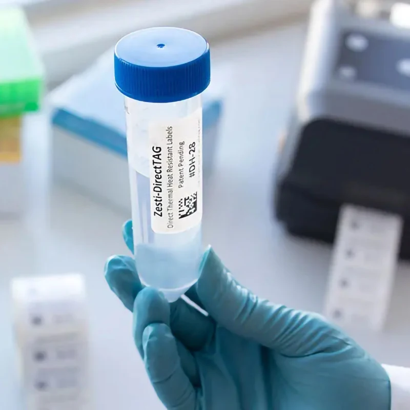 Custom Low Temperature Roll Etiquette Autocollant Medical Freezer Cryogenic Label Blood Test Tube Sticker Labels For Frozen