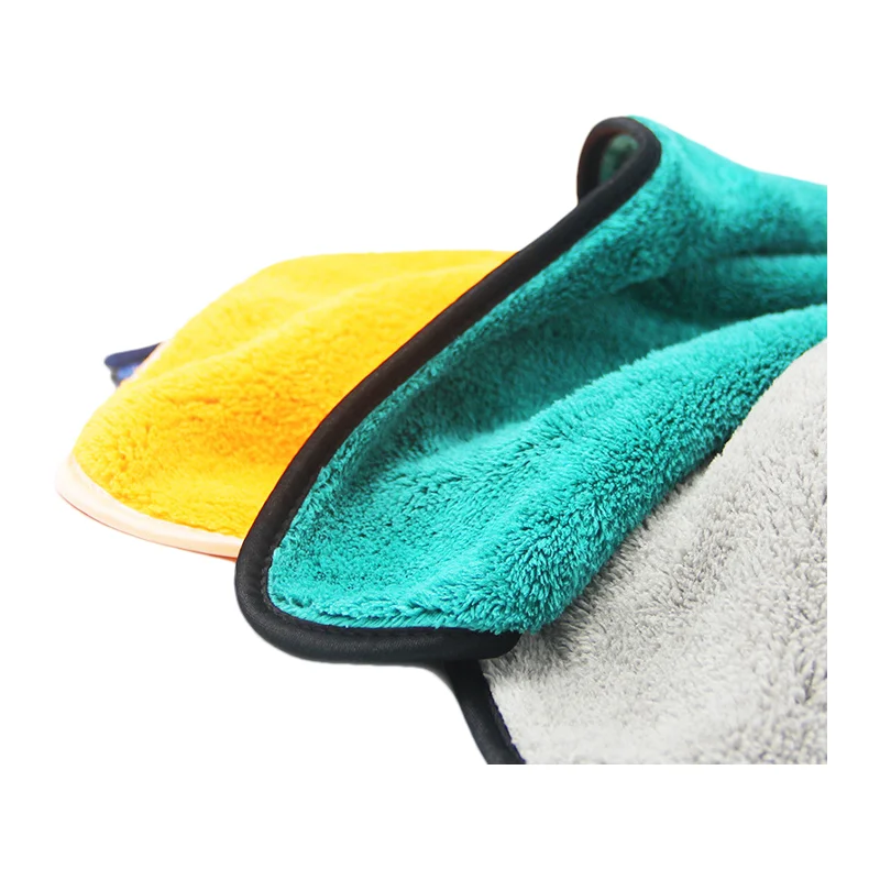 CX wholesale Coral velvet Hemming Car Wash Dishcloth micro fiber microfiber office cloth  rags