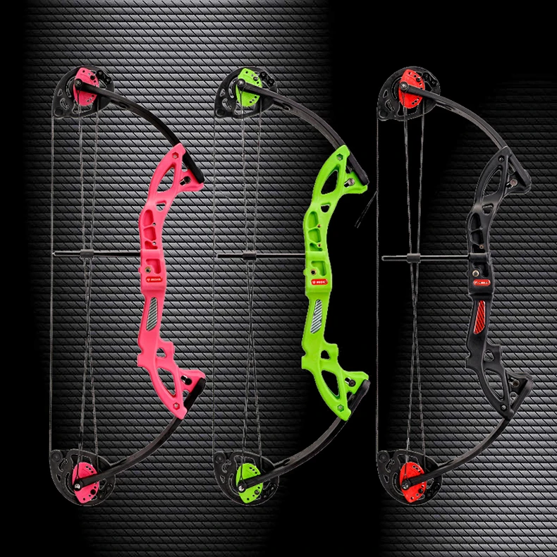 Left Handed Pulley Archery Cross Compound Bows And Arrow Wood Archery Equipment Set For Hunting Children