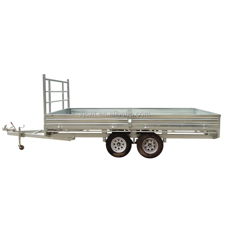 12X7  TANDEM AXLE FLAT TOP/TABLE TOP TRAILER, ELECTRIC BRAKING, RATED 3.5TONNE