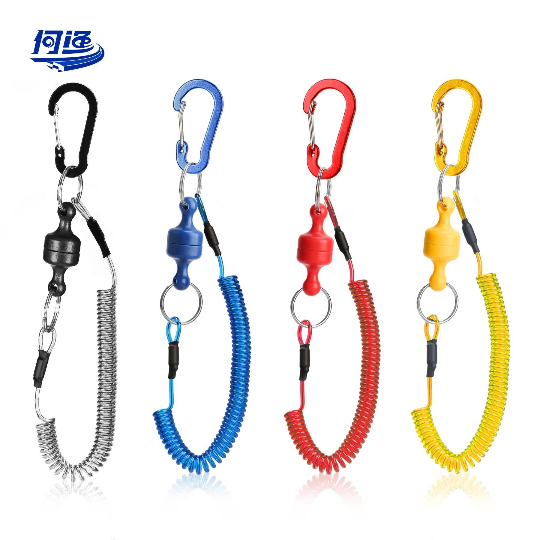Break weight 2kg/4.5lb Fish Tackle Tools Strong Magnetic Net Quick Release Keychain Connector Clips Net Holder