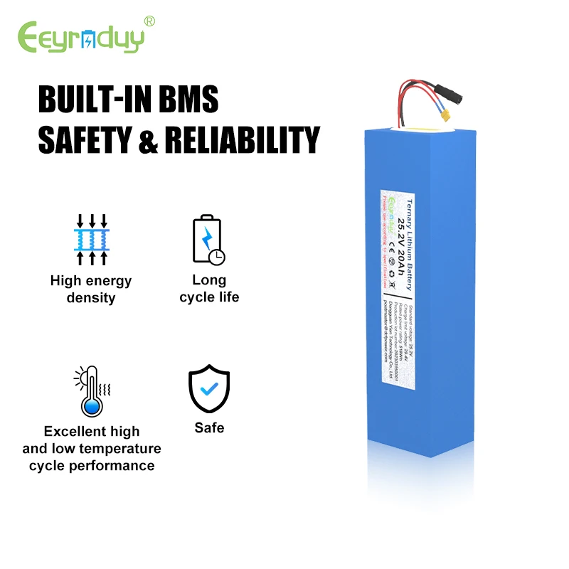 Li ion Battery Pack 24v 20ah 50ah Lithium Rechargeable Battery 24 volt 48v 36v Electric Scooter Battery for Powered Scooter