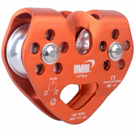 
Двойной шкив с шариковым подшипником для безопасного скалолазания 