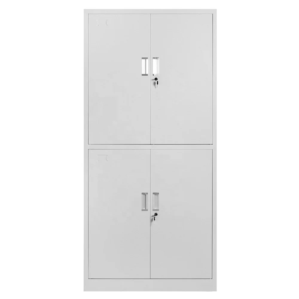 New Design Home Office School Library Book Shelf Bookcases Steel Shelves Vertical Metal Display with Door