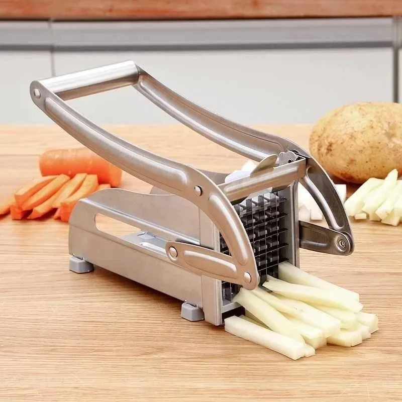Kitchen Gadgets Fruit stick Grid Slicer Chopper Potato Chips slicing Maker French Fry Cutter Manual Potato Cutter machine