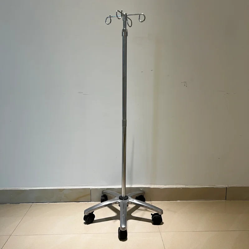 BE439 IV Pole with LightWeight Aluminum Base Durable Medical IV Pole For Hospital Height Adjustable IV Pole Base
