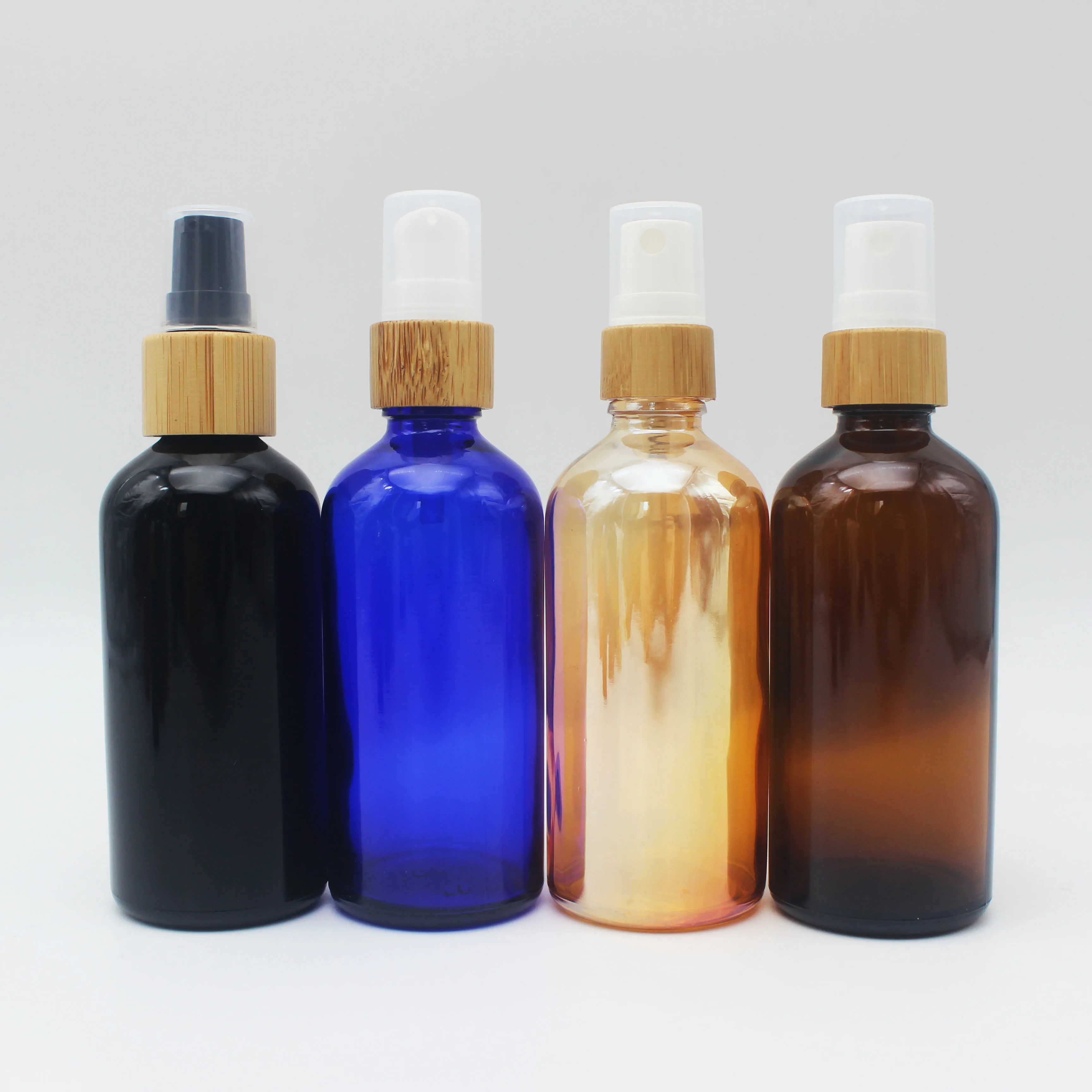 15ml 30ml 50ml 100ml bamboo lotion bottle with lid glass cosmetic bottle empty dropper container wholesale BBD-045Z