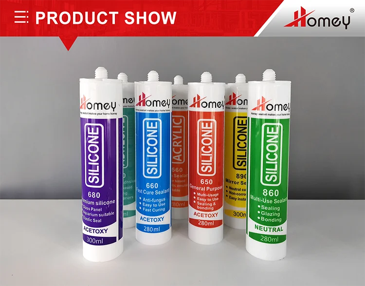 acetic shower door clear silicone sealant  mildew resistance