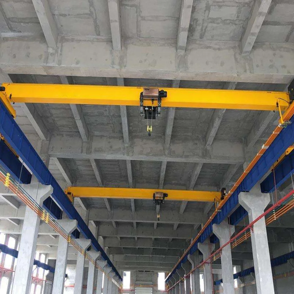 1-10Ton Low Headroom Single Girder Overhead Crane Rail Mounted Traveling Electric Material Lifting Overhead Crane Remote Control