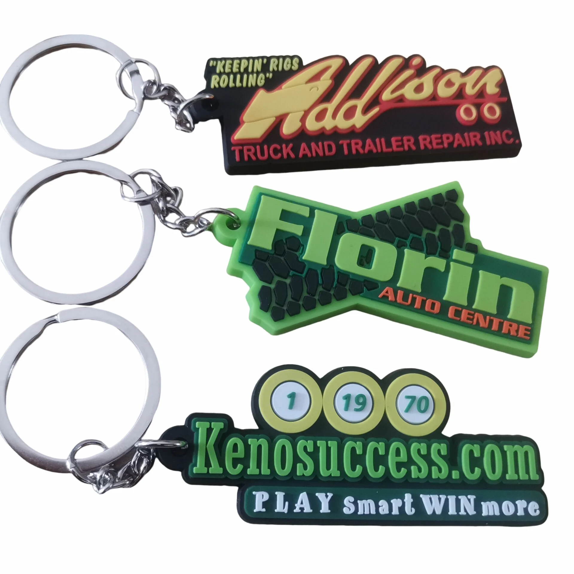 Company Logo And Design Promotional Gifts Custom Rubber Pvc Key Rings
