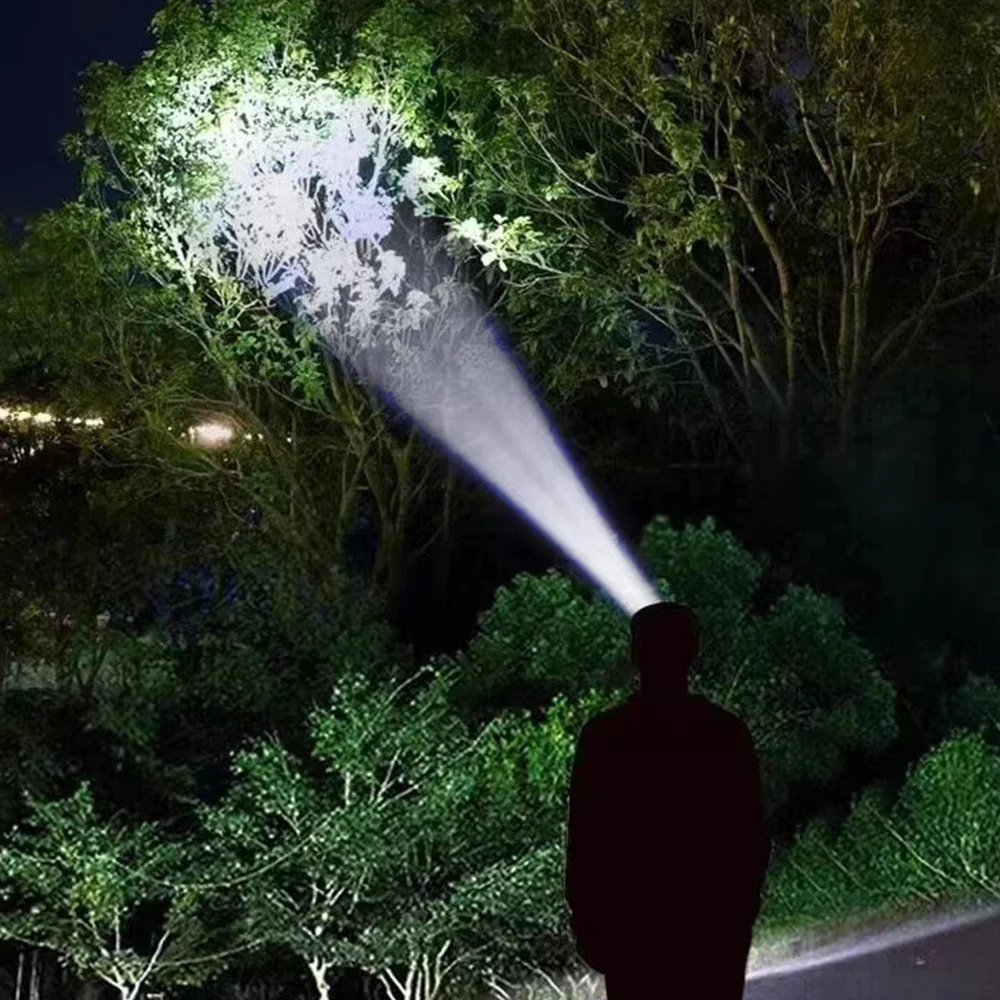 LED gesture sensor headlight,USB rechargeable strong light outdoor night fishing waterproof headlight