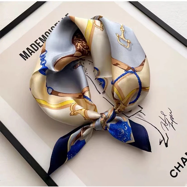 wholesale plain white silk scarves custom silk scarf digital print 16* 145cm silk scarf