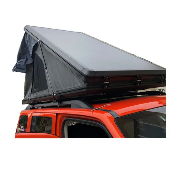Hard shell aluminum shell wedge shape roof top tent triangle hard top tent
