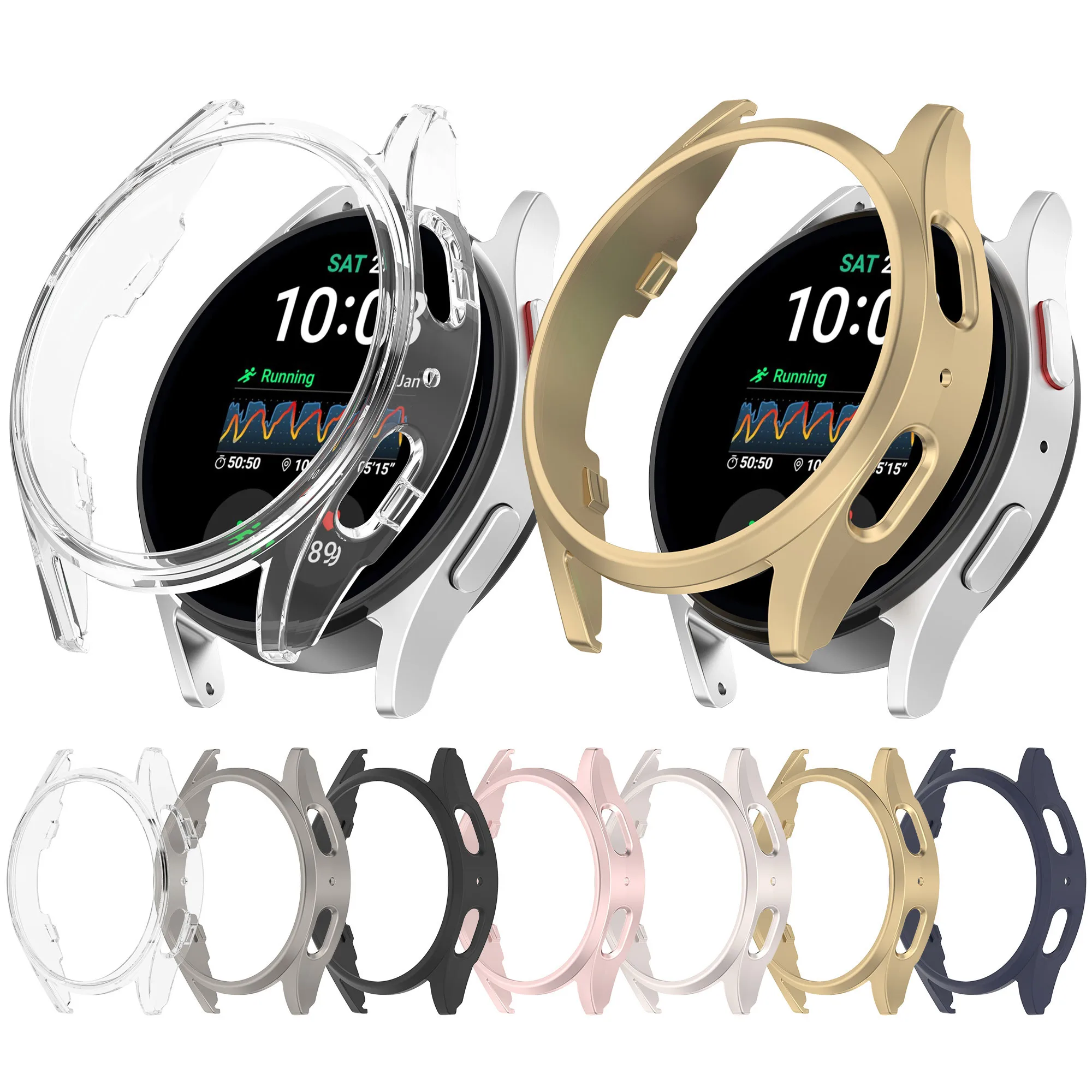 Tschick PC Protective Case for Samsung Galaxy Watch 7 47MM Ultra 40/44MM Hollow Protective Shell for Galaxy Watch7