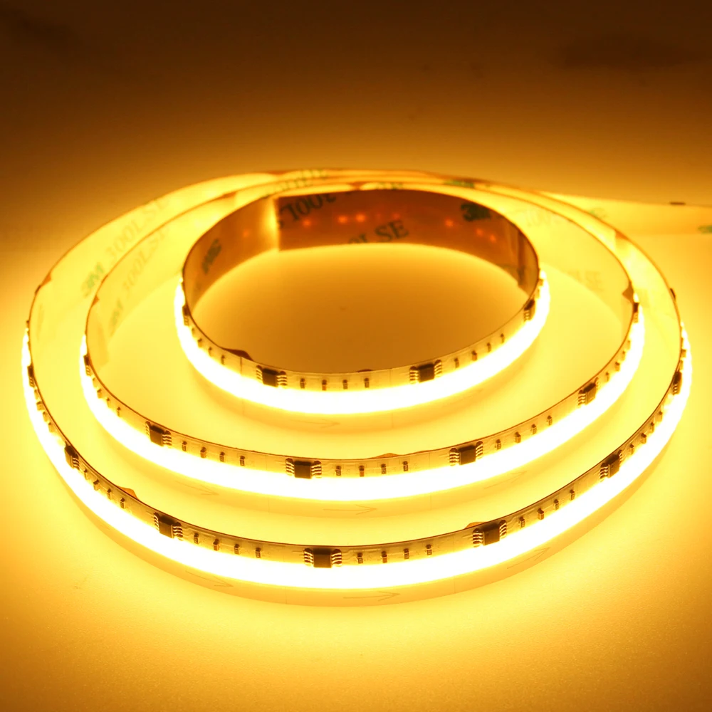 Recessed Aluminum Tile Trim Profile Colour Changing Strips 5MM Green Dual Color RGB RGBW COB Led Strip Light Bulk For Cabinet