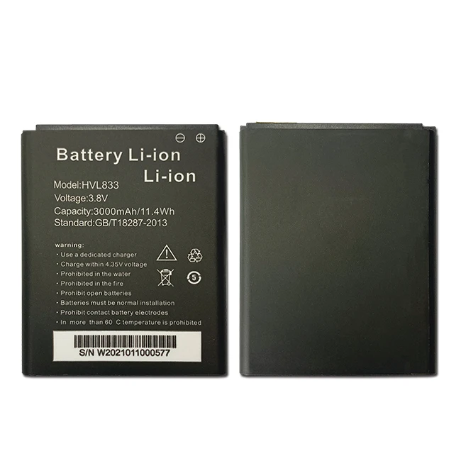 
High Capacity Rechargeable battery HVL833 for Smile MIFI MF8 battery 3000mAh 3.8V 