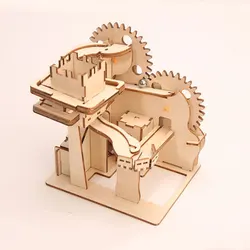 Hot selling new design FSC and EN71 Wooden Marble run puzzle building kit steam 3d wooden puzzle kids toys educational