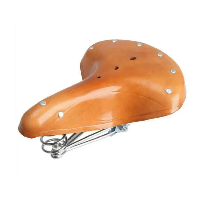 Vintage Bicycle Seat Classic Brown Bicycle Seat Handmade Leather Bike Seat for Road Bike