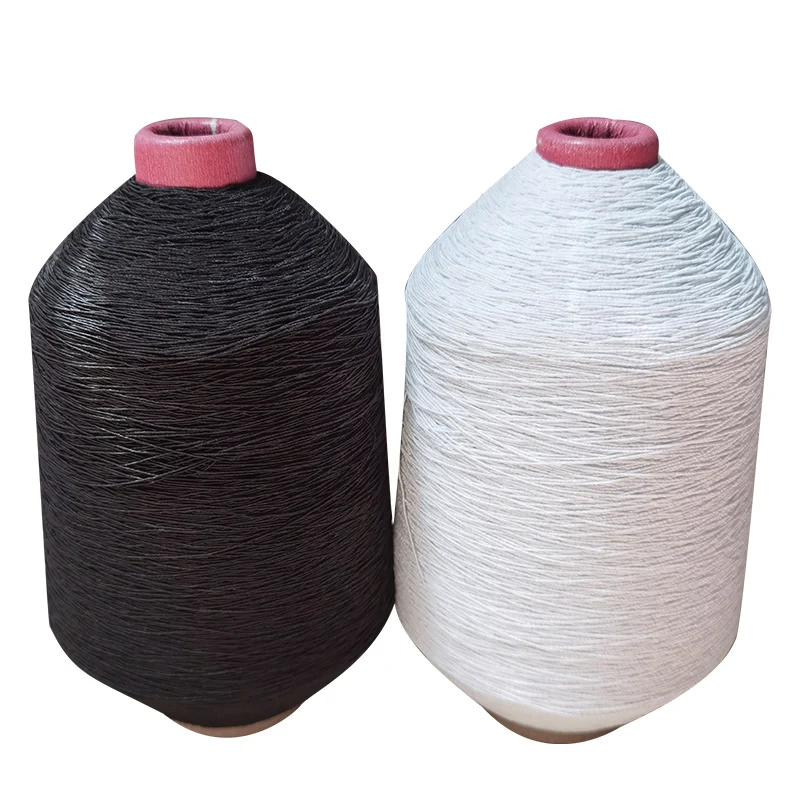 52#63#90#100#7575 elastic natural  rubber spandex double covered thread socks yarn wholesale for socks or gloves
