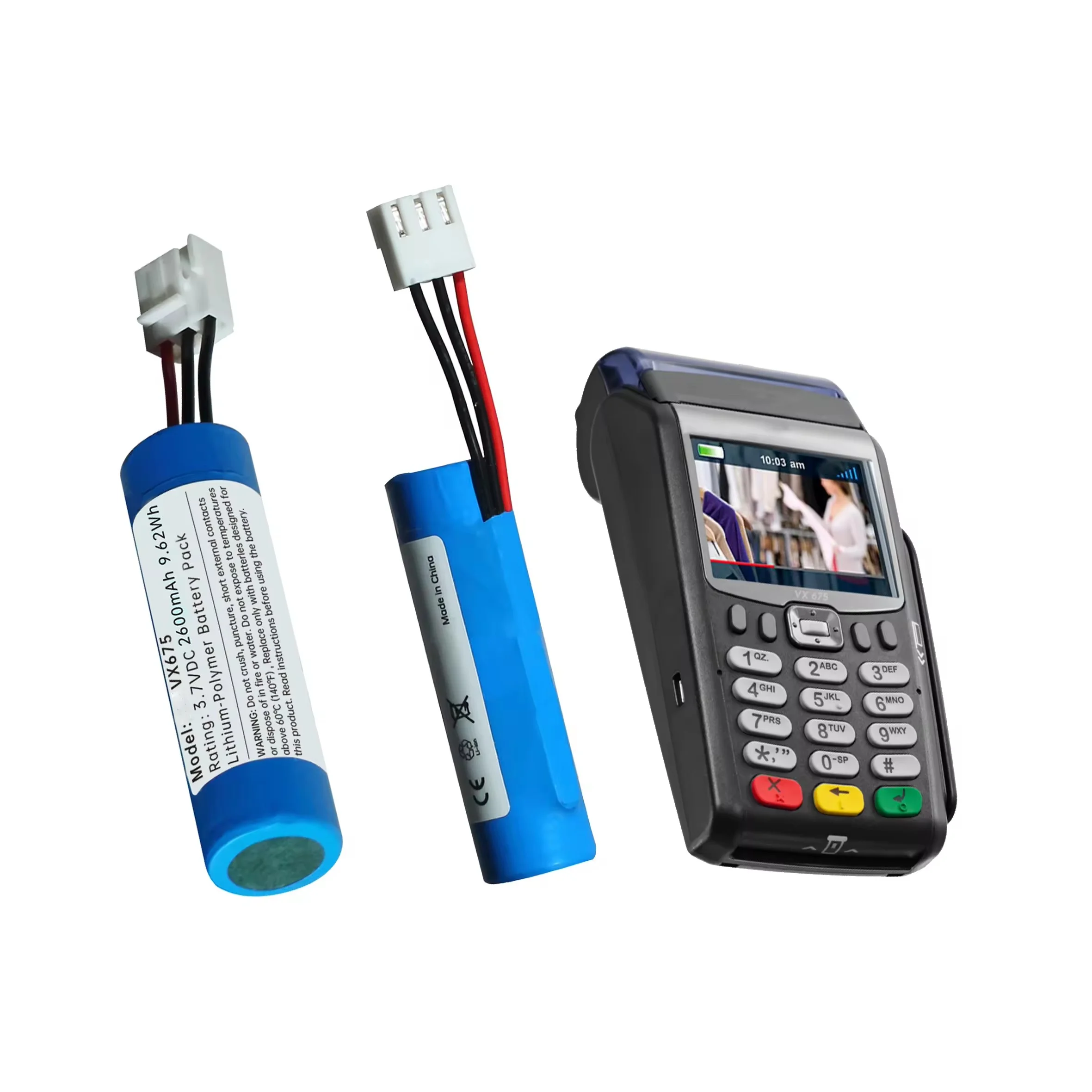 Verifone VX675 Pos Terminal Battery BPK265-001 3.7V 2200MAH or 2600MAH