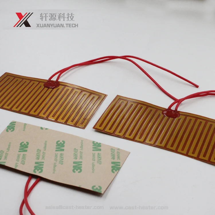 3.7v 5v 7.4v 9v 12v 24v 36v 48v 60v polyimide film heater