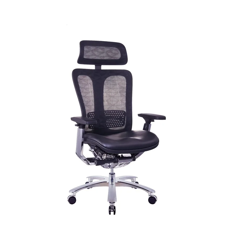 Современный роскошный удобный поворотный эргономичный офисный стул с высокой спинкой и подлокотником 4D