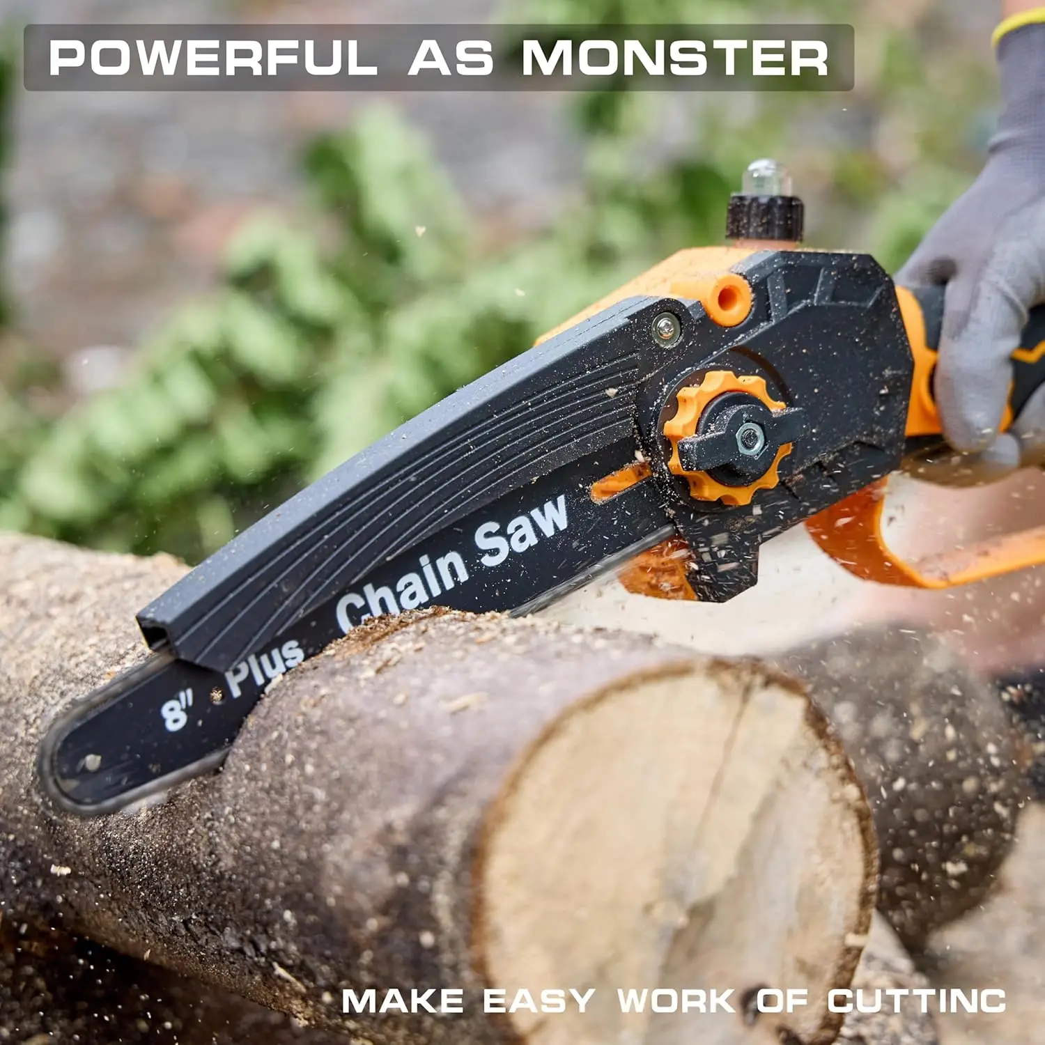 Mini Chainsaw Cordless  Handheld Chain Saw  Portable Electric Small Chainsaw for Tree Branches, Courtyard, Household & Garden
