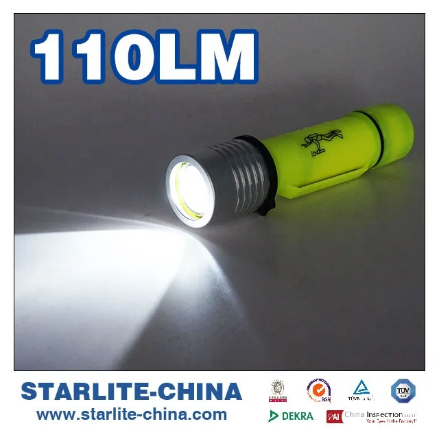 Professional lanternadeled High Bright phreatic scuba equipment water resistance 3*AAA 5H Diving  LED Torch Work Lamp Flashlight