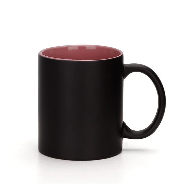 Inside Colorful Round Handle Color Changing Creative Magic Mug Can Be Printed Photos