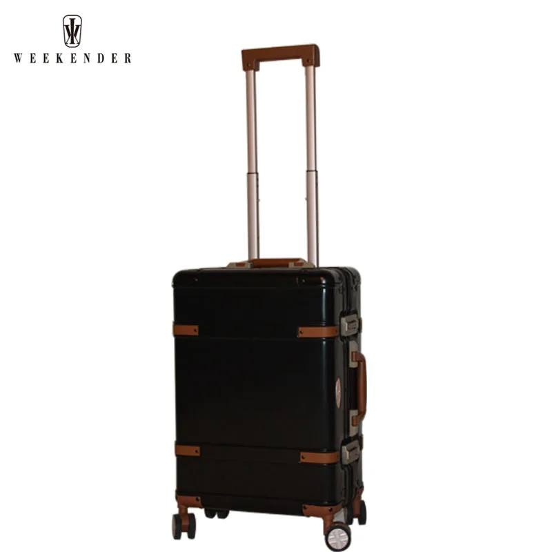 Высокое качество алюминиевый чемодан на колесиках для путешествий сумка для ручной клади чехол костюм чехол