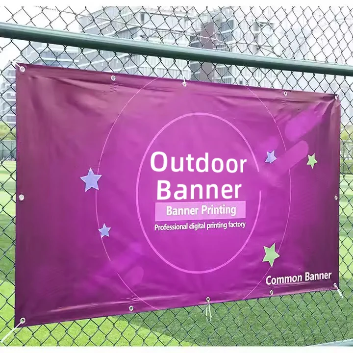 Outdoor Hanging Advertising street Doublesided Fence Mesh Banner Waterproof Banner with Custom printing vinyl mesh banner
