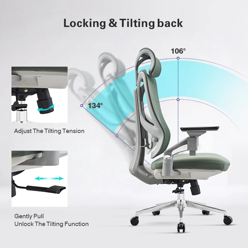 Office Furniture Korean Boss Computer Mesh Office Chair Ergonomic Fabric Seat Haworth Office Chairs
