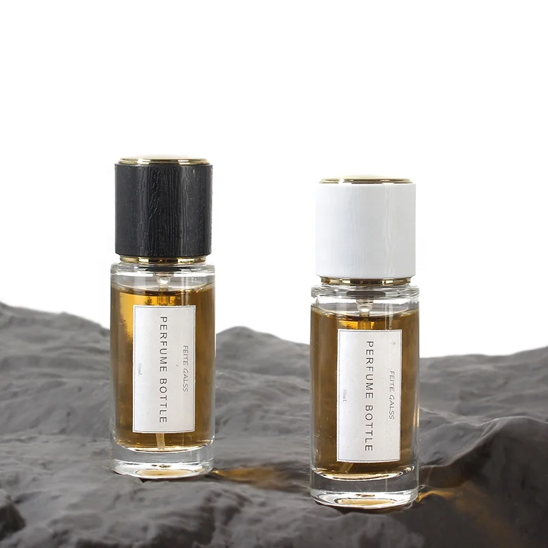 Custom 20 ml spray glass bottle Elegant empty crimp perfume bottle