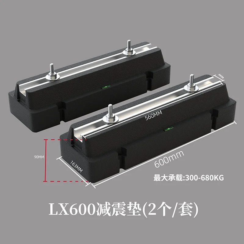 Modern Non-Slip Heavy-Duty Rubber Foot Support for Air Conditioner Outdoor Unit with Condensing Unit Mounting Hardware