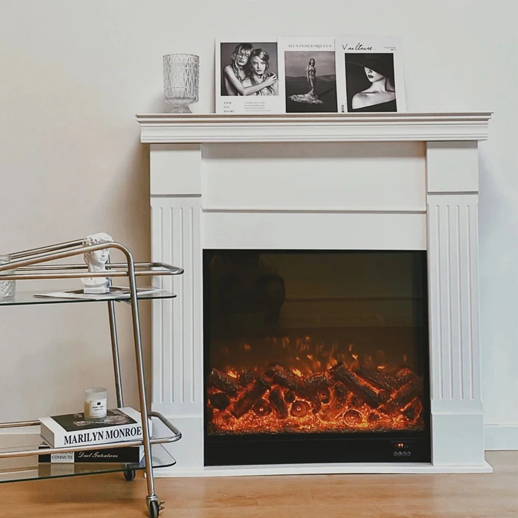 Manufacturer Supplier Out Door Fireplaces 1.2m Living Room 3d Water Vapor Electric Mantels Corner Ceramic Wood Gas Fireplace