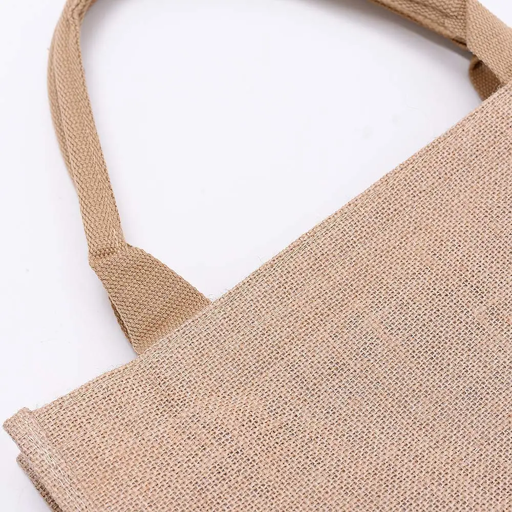 Burlap Drawstring Hemp Tote Bag Small Jute Bag Gift women tote bag