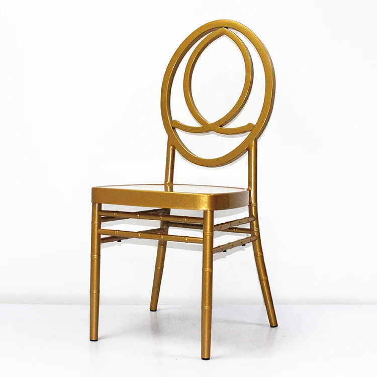 Wholesale Foshan Factory Made Gold Aluminum Metal Wedding Phoenix Chair