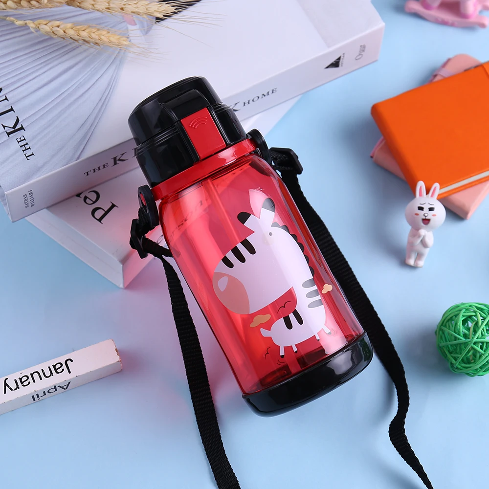 Baby Bottle Eco Friendly Plastic Cheap Wholesale Cute Drink Water BPA Free Animal Pattern NO Handle Fast Flow 2-4 Years Everyday