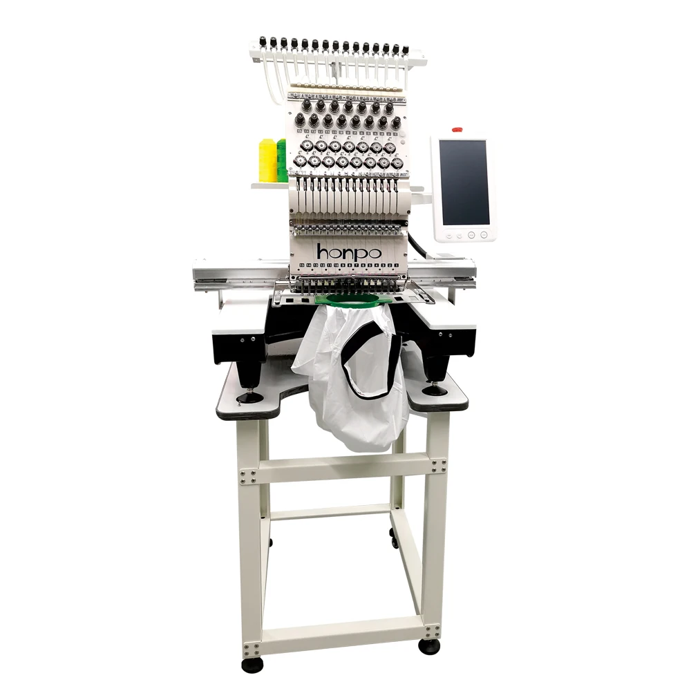 2022 Computer Embroidery Machine Clothes Computerized 15 Needle Best Price Manufacture single head Ca-p Embroidery Machine