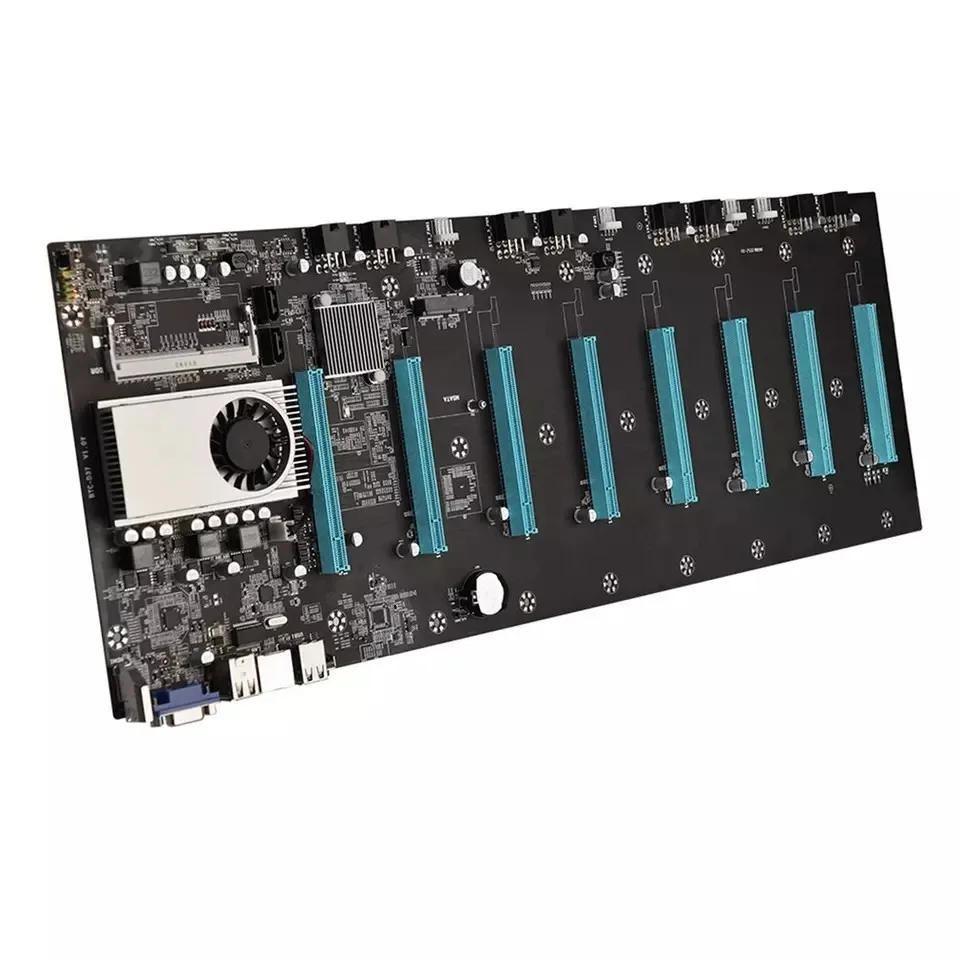 Riserless Min-in-g Ri-g Motherboard 8 Gpu Mainboard BTC-S37 Motherboard Slot Space 6.5cm For Rtx3080 Video Card