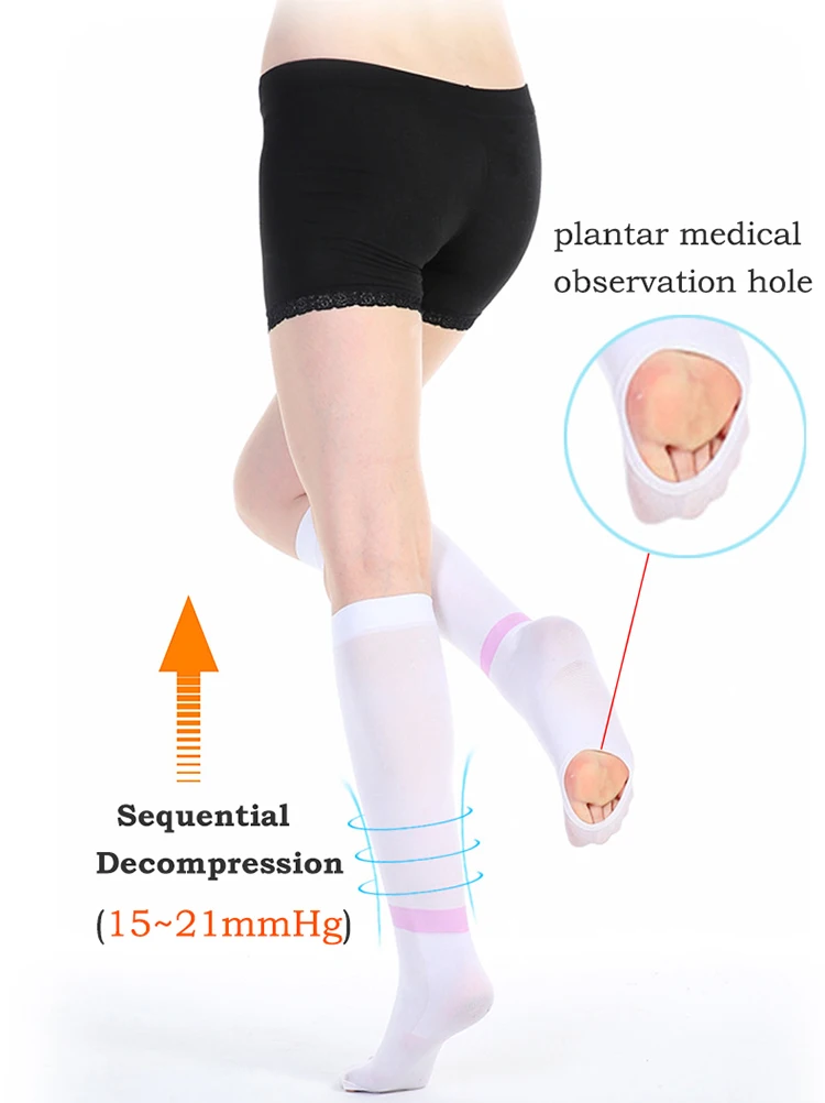 Medical orthopedic support hose anti-skid high pressure steam stockings