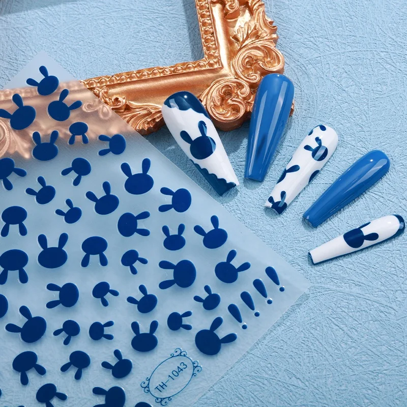 Manicure Accessories Beauty 2D star Rabbit pattern Nail Art Fashion False Nails Acrylic Nail Stickers