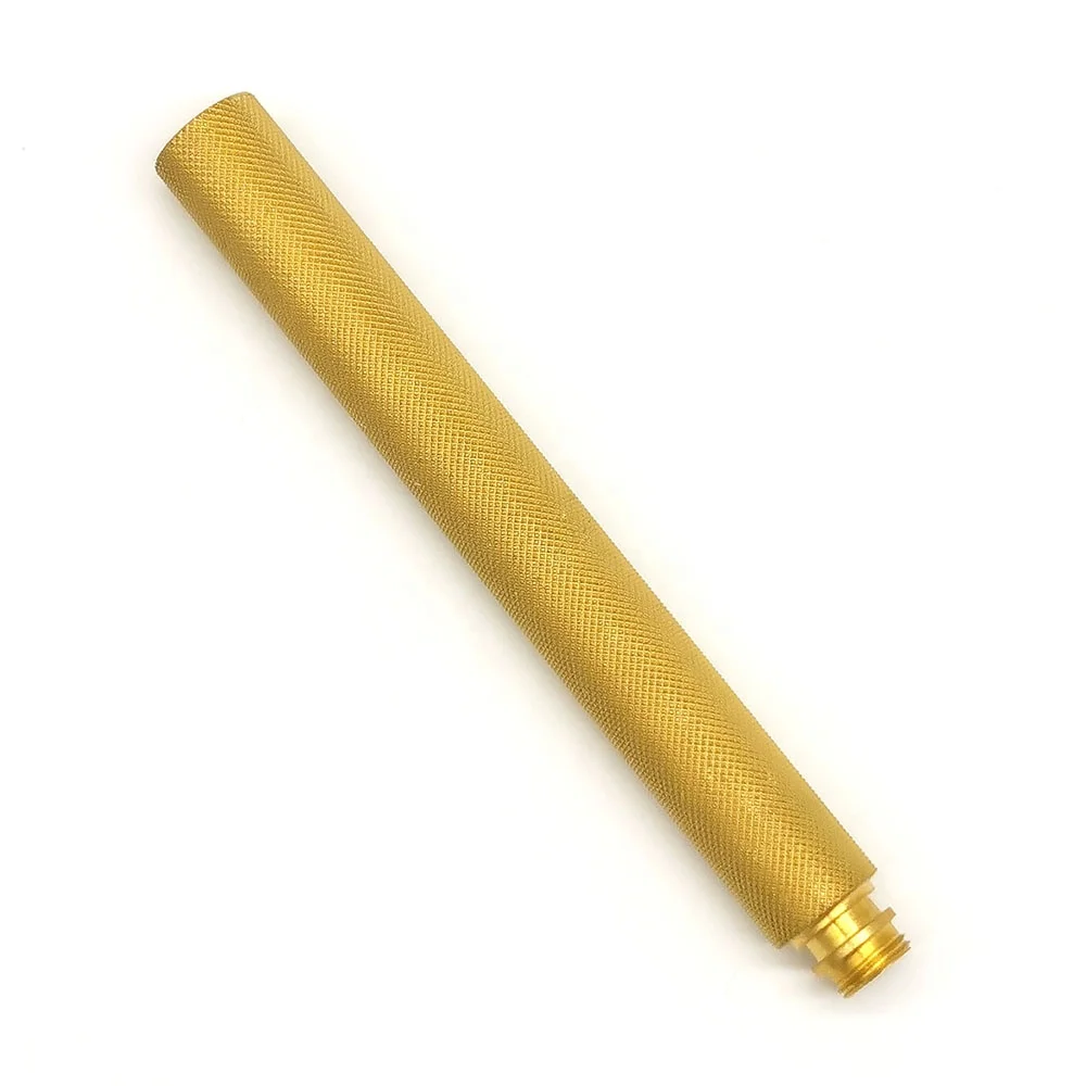 OEM Precision CNC Machining Services Brass Tube Handle Diamond Knurling CNC Turning Lathe Drilling-Customized CNC Machining